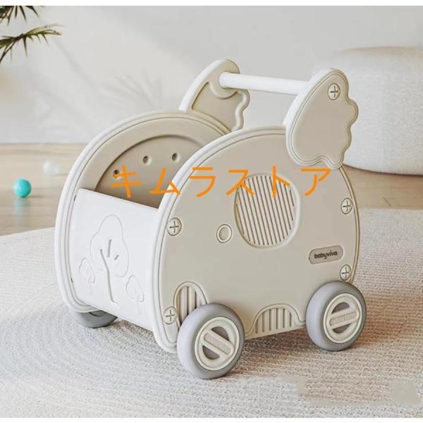 モチワゴン おもちゃ収納箱 ボックス 手押し車 赤ちゃん キッズワゴン ベビーウォーカー ワゴントイ...