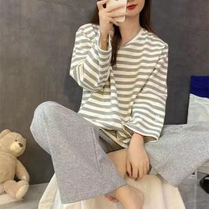 パジャマ レディース 春 夏 長袖 ルームウェア 秋 冬 カップ付き ナイトウェア ロングパンツ 春 夏 寝間着 ナイトウエア 着心地 部屋着 入院 産後