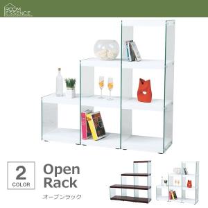 人気上昇中 オープンラック おしゃれ 3段6収納 ホワイト 白