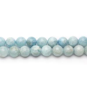 アクアマリン 12mm 丸玉 天然石 ビーズ 半連 約17〜18cm