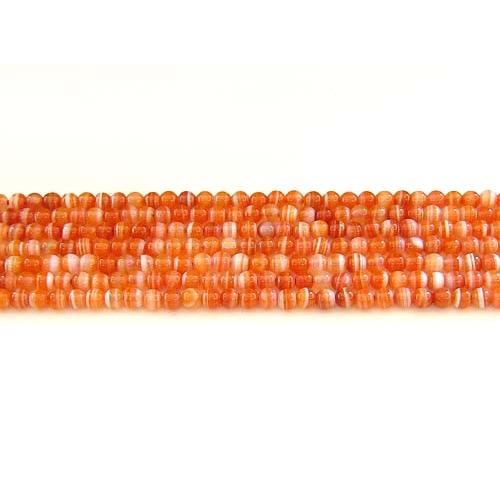 サードオニキス 4mm 丸玉 天然石 ビーズ 半連 約17〜18cm