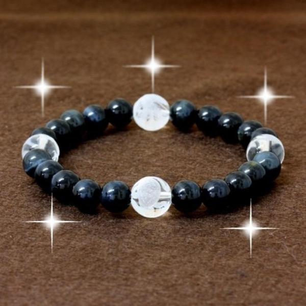 水晶 四神 ブルータイガーアイ ブレスレット 天然石 パワーストーン