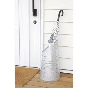 アンブレラスタンドカッティングsilver Gold 傘立て お洒落 アンティーク調 ロゴ入り ガーデン ゴールド 正規逆輸入品 玄関先インテリア インテリア雑貨 2色展開 シルバー