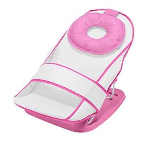 シンセーインターナショナル 折りたたみバスベッド ローズピンク 赤ちゃんのバスタイムをやさしくサポート