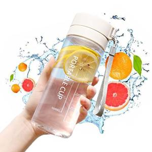 水筒 600ml スポーツボトル ウォーターボトル 水筒コップ 大容量 目盛り付き BPAフリー 軽量 携帯便利 漏れ防止