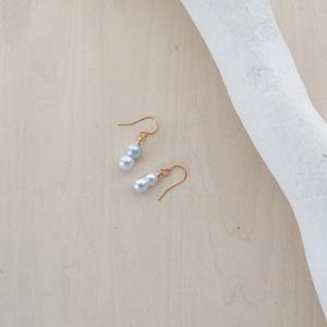 プラチナ Pt900 ピアス あこや真珠 8-8.5mm シンプル パール