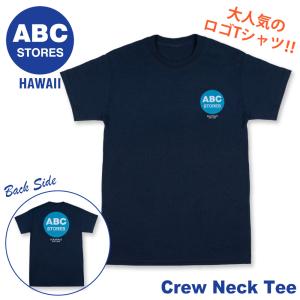 ABCストア Tシャツ【Crew Neck Tee - ABC Classic Logo クルーネックTシャツ 02 Navy 紺 ネイビー】 ABC Stores ハワイ限定 ハワイのお土産 ハワイ直輸入｜happyhawaii