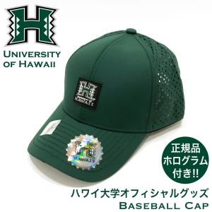 ハワイ大学オフィシャルグッズ【サンバイザー/帽子 グリーンブラック