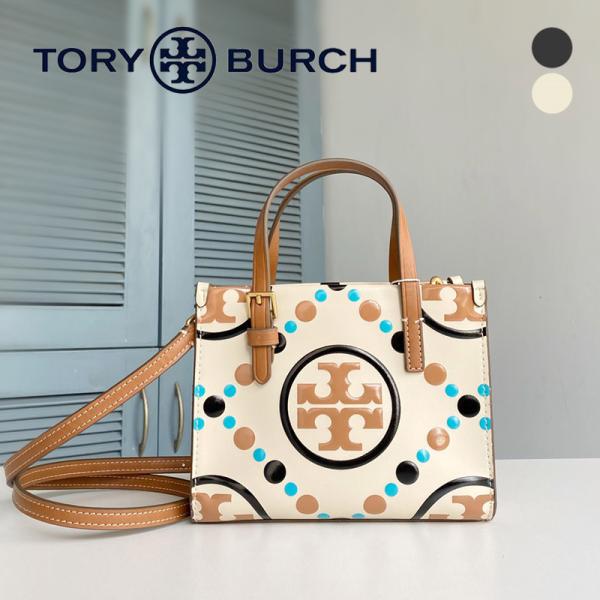 TORY BURCH トリーバーチ バッグ Tモノグラム コントラスト エンボス ミニ スクエアトー...