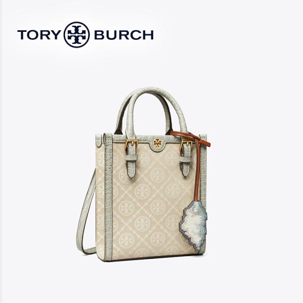 トリーバーチ TORY BURCH T MONOGRAM JACQUARD MINI N/S TOT...