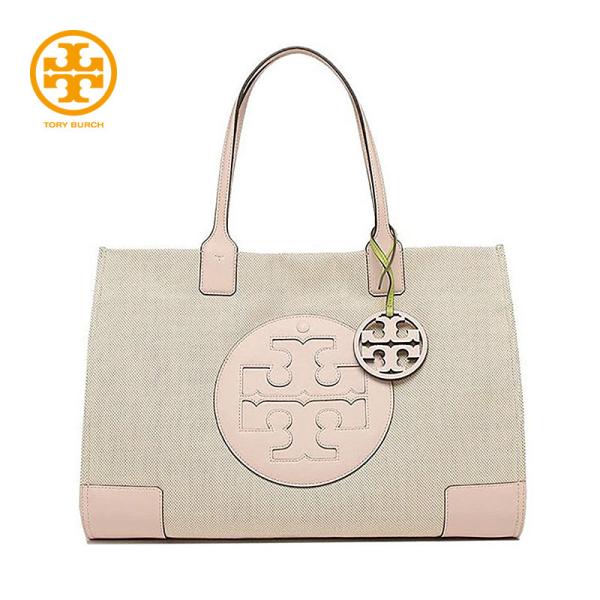 トリーバーチ トートバッグ TORY BURCH SHELL PINK ELLA TOTE エラ ト...