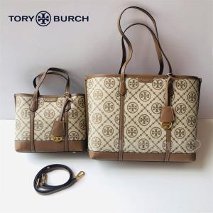 Tory Burch トリーバーチ レディース トートバッグ PERRY MONOGRAM トートバッグ 斜め掛けバッグ ショルダーバッグバッグ ブラウン ネイビー