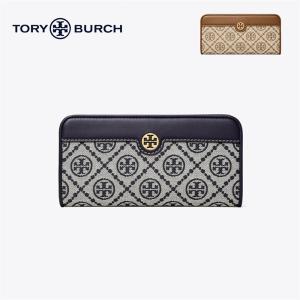 TORY BURCH トリーバーチ 財布 二つ折り財布 レディース Tモノグラム ジャカード エンブ...