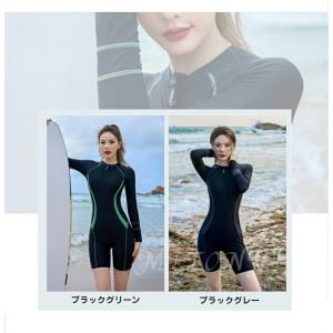 競泳水着 長袖 レディース スイムウェア フィ...の詳細画像2