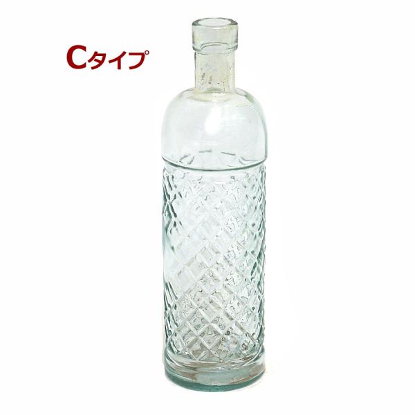 リサイクルガラスのボトル型吊り下げ式お香たて/Cタイプ