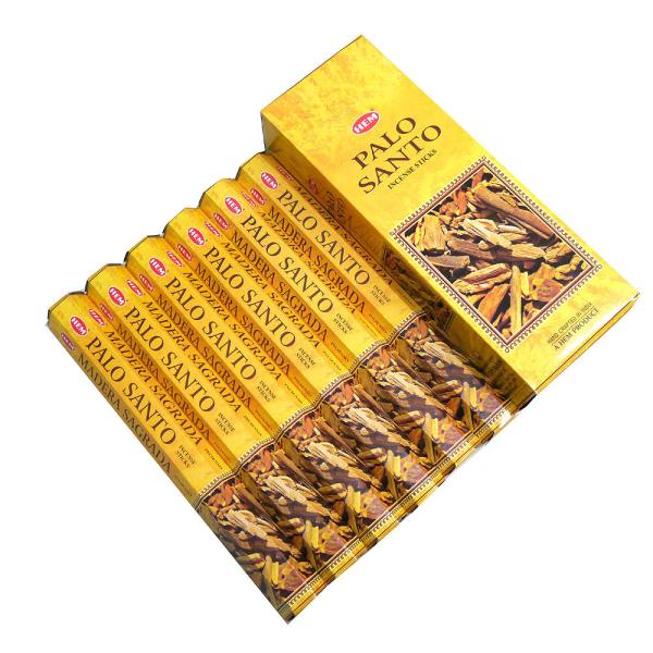 ネコポス選択で送料無料 お香 パロサント香 スティック HEM PALO SANTO 6箱セット