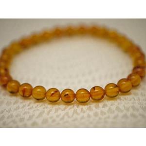 ポーランド産 蜜蝋アンバー 天然琥珀 5mm ブレスレット 天然石