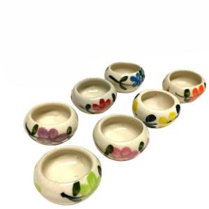 陶磁器香立て楕円 ミニ香皿/セラミックお香たて ミニサイズ/セラミックお香たて