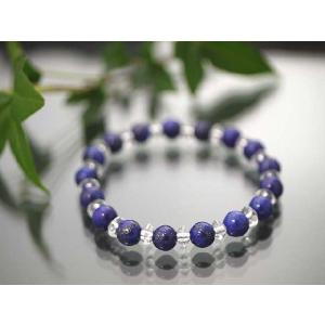 ワンポイントラピスラズリAAA 10mm 高品質天然本水晶 AAA 8mm