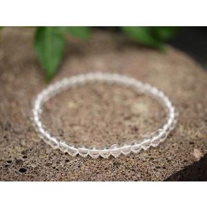 高品質天然本水晶 AAA 4mm ブレスレット 天然石・パワーストーン