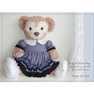 ダッフィー*シェリーメイコスチューム☆Sサイズ43cm☆水玉 ・おでかけ