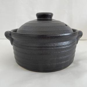 メタルIH2合炊きご飯釜 黒釉と白釉2色あり ...の詳細画像1