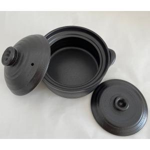 メタルIH2合炊きご飯釜 黒釉と白釉2色あり ...の詳細画像3