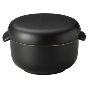 萬古焼 黒マット丸型おひつ (小) 1合 日本製...の商品画像
