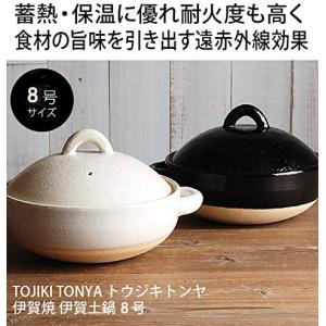 長谷園 伊賀土鍋 大 3〜5人用 ガス火専用 長谷製陶 土鍋 卓上鍋 陶器