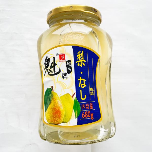 梨の瓶詰め 魁牌雪梨罐頭680g フルーツ缶  中華食材 中国食品　冷凍商品と同梱不可