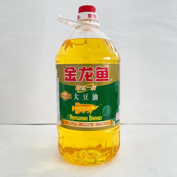 大豆オイル 金龍魚精練一級大豆油5L （非轉基因） 遺伝子組み換えでない  業務用　冷凍商品と同梱不...
