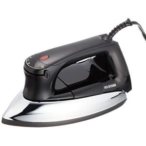 アイリスオーヤマ ドライアイロン コード付 最短30秒スピード立上 フッ素加工 温度調節 80-210℃ ブラック PDIR-01F-B