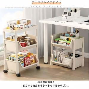 キッチンワゴン キャスター付き おしゃれ スリ...の詳細画像1