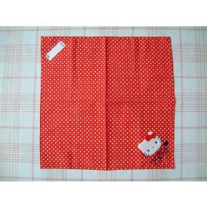 ハローキティ　KT　大判クロス　アップリケ・ドット　17689-3　サンリオ