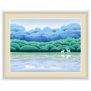 笹倉鉄平 絵画 額入りポスター「Arcos de la Frontera」フレーム付き