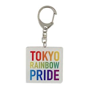 クリアキーホルダー Tokyo Rainbow Pride TRP 公式グッズ 東京レインボープライド ダイバーシティ LGBTQ LGBT ALLY｜happymarche