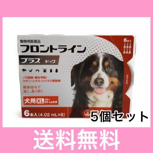 ◎【宅急便・送料無料】犬用　フロントラインプラス　XL（20〜40ｋｇ未満）　６本　[５個セット]※...