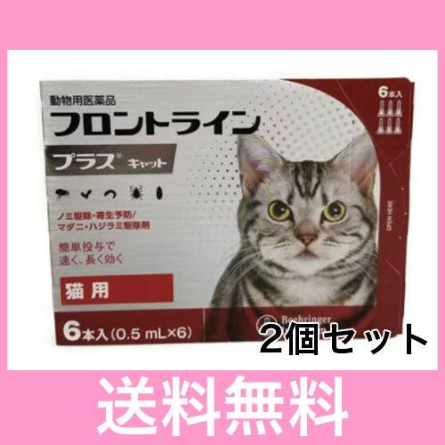 ◎◎【メール便・送料無料】猫用　フロントラインプラス　６本入　[２個セット]　※なくなり次第終売　期...