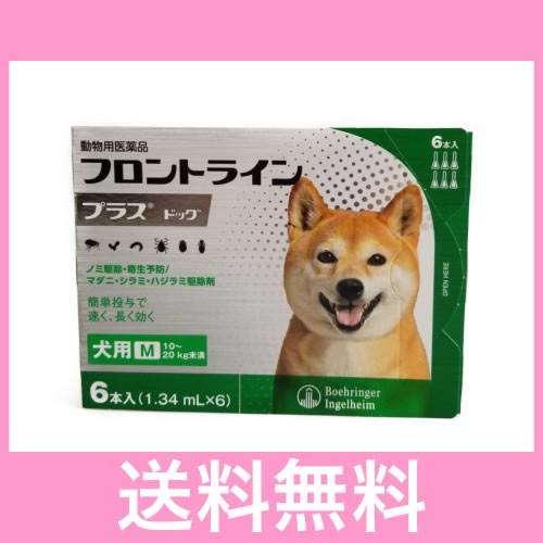 ◎◎期限短め【メール便・送料無料】犬用　フロントラインプラス　M（10〜20ｋｇ未満）　６本　※なく...