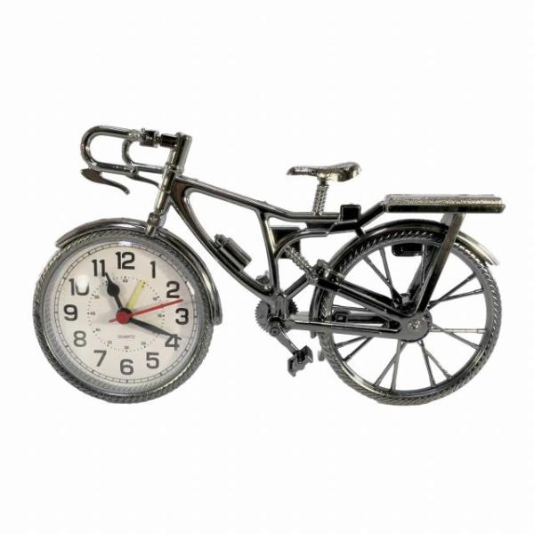 置時計 ロードバイク 自転車 卓上 アラーム付き 置き時計 別途単3電池1本 おしゃれ CW-073