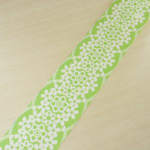 梱包テープ OPPテープ グリーン 花柄 幅4...の詳細画像2
