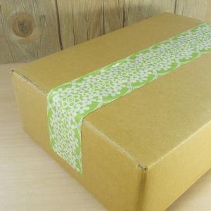 梱包テープ OPPテープ グリーン 花柄 幅4...の詳細画像3