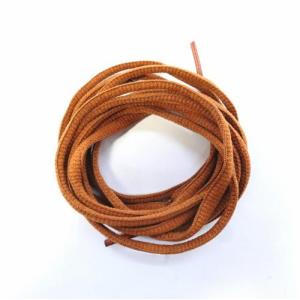 靴ひも 丸紐 無地 茶色 120cm シューレ...の詳細画像1