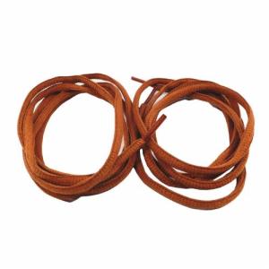 靴ひも 丸紐 無地 茶色 120cm シューレ...の詳細画像4