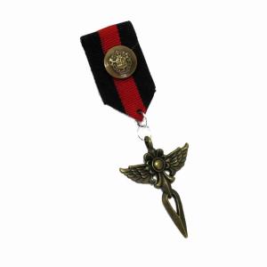 バッジ ミリタリー 勲章 ベージュ 紺 赤 スター ブロンズ cn1 勲章