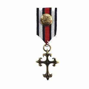 バッジ ミリタリー 勲章 赤 ミックス マリファナ ck10 勲章バッジ