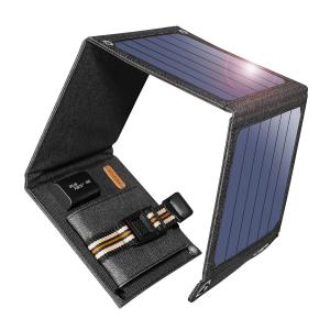 ソーラーパネル 非常用電源 suaoki 14W ソーラーパネル 太陽光発電機 スマホへ急速充電 車中泊 防災グッズ