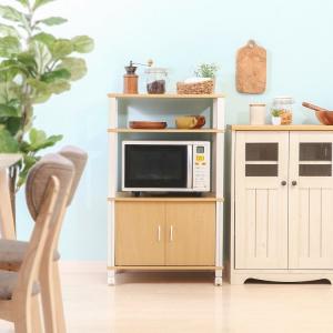 キッチンワゴン 配膳ワゴン ポットワゴン キャスター付き 完成品（幅