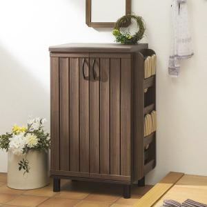 シューズラック スリム おしゃれ 玄関収納 幅60 ダークブラウン 着後レビューで 送料無料