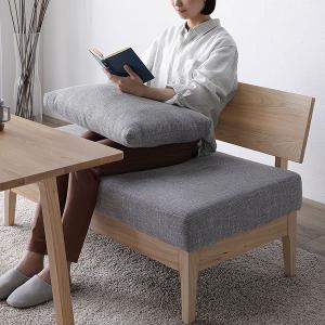 ダイニングベンチ 120cm 2人掛け 背もた...の詳細画像2